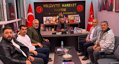 Kıbrıs'taki kazada yaralanan Akkaya ailesinden MHP'ye teşekkür ziyareti