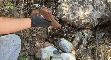 Kilis'te 1 kilo 855 gram takoz esrar ele geçirildi