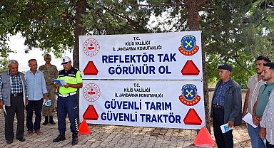 Kilis'te traktör sürücülerine "Güvenli Tarım" eğitimi