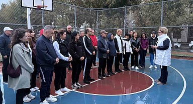 Kırklareli protokolü vatandaşlarla birlikte spor yaptı