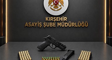 Kırşehir'de asayiş uygulamalarında silah ve uyuşturucu ele geçirildi