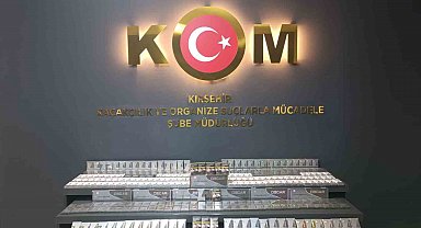 Kırşehir'de gümrük kaçağı sigara ele geçirildi