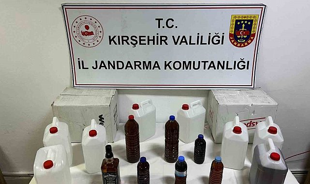 Kırşehir'de kaçak alkol operasyonu: 50 litre kaçak içki ele geçirildi