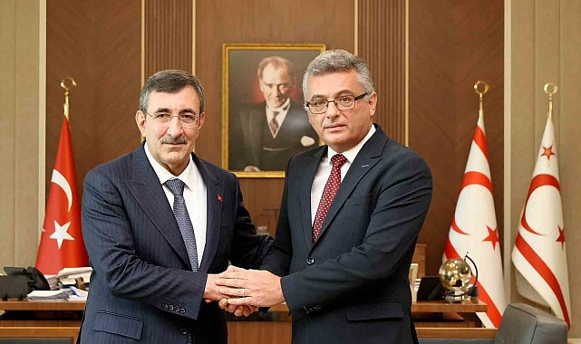 KKTC Cumhurbaşkanı Erhürman, Cumhurbaşkanı Yardımcısı Yılmaz ile görüştü