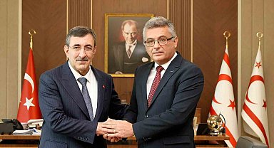 KKTC Cumhurbaşkanı Erhürman, Cumhurbaşkanı Yardımcısı Yılmaz ile görüştü