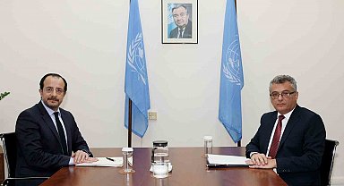 KKTC Cumhurbaşkanı Erhürman, Rum lider Hristodulidis ile görüştü