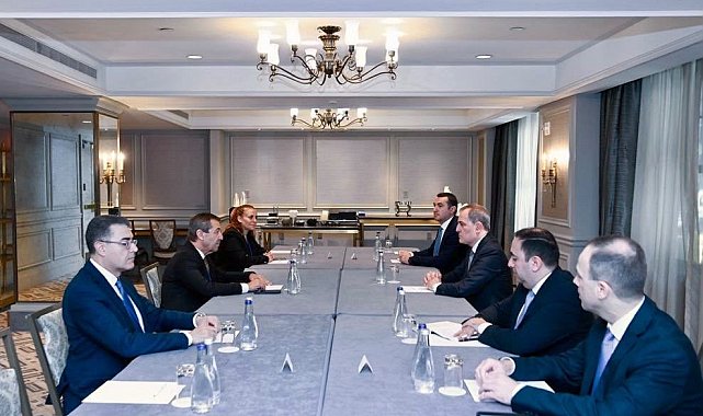 KKTC Dışişleri Bakanı Ertuğruloğlu, Azerbaycanlı mevkidaşı Bayramov ile görüştü
