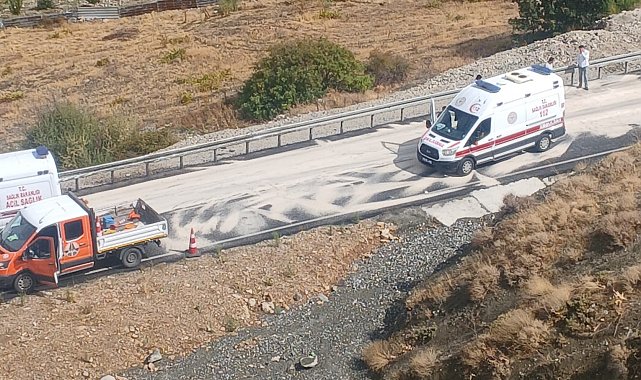 Kontrolden çıkan tırdan atlayan sürücü ve yanındaki kişi yaralandı