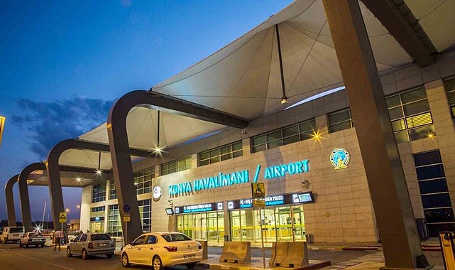 Konya Havalimanı ağustos ayında 115 bin 268 yolcuya hizmet verdi