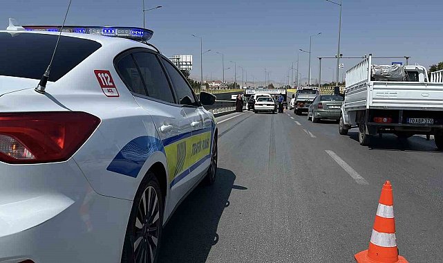 Konya'da 6 araçlı zincirleme kaza: 1 yaralı