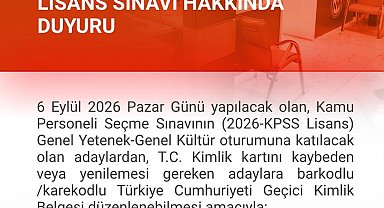 KPSS için Zonguldak'ta nüfus müdürlükleri pazar günü açık