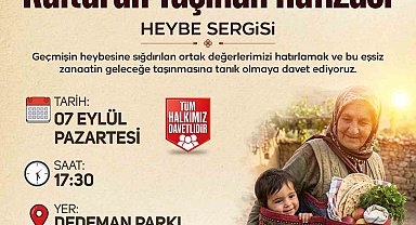 Kültürün taşınan hafızası: Heybe Sergisi, Sanat Melikgazi'de kapılarını açıyor
