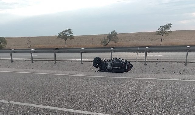 Kulu'da motosiklet devrildi: 1 yaralı
