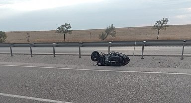 Kulu'da motosiklet devrildi: 1 yaralı