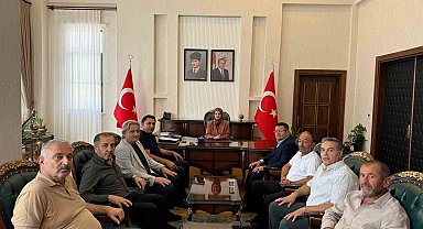 Kuluncak Belediye Başkanı Cengiz'den Kaymakam Bayguş'a ziyaret