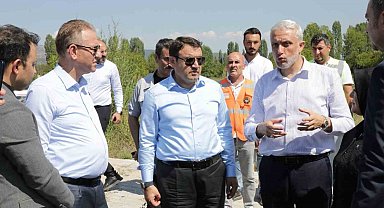 Kütahya Valisi Işın, Emet-Simav yolundaki çalışmaları inceledi