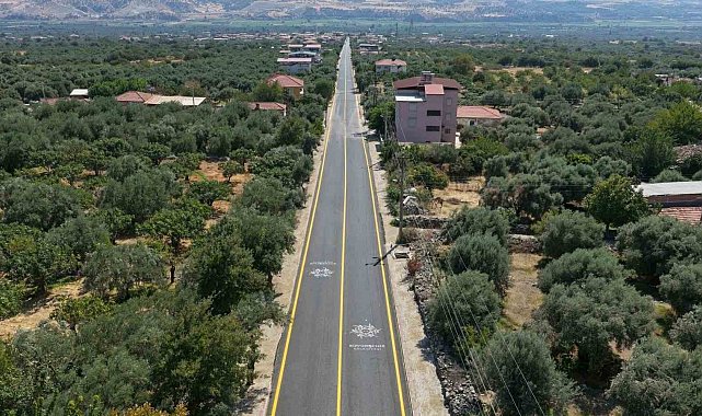Kuyucak'taki yol yenilendi