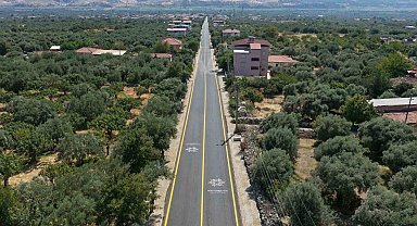Kuyucak'taki yol yenilendi