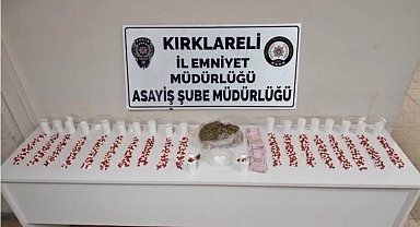 Lüleburgaz'da sırt çantasından uyuşturucu çıkan şahıs tutuklandı