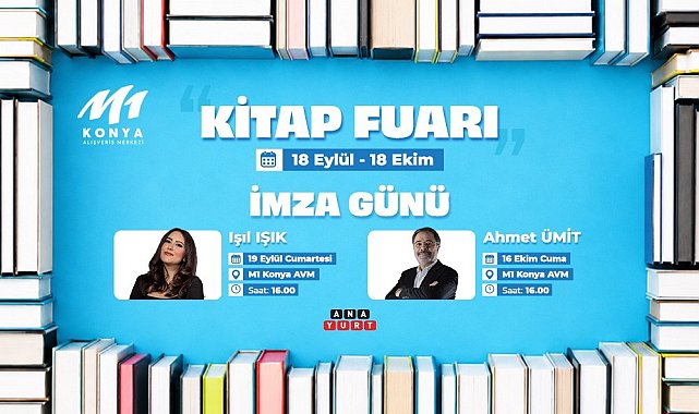 M1 Konya AVM'de Kitap Fuarı kapılarını açıyor