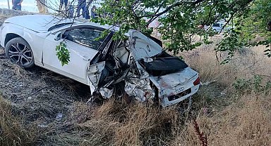Malatya'da 5 kişinin yaralandığı kazanın görüntüleri ortaya çıktı