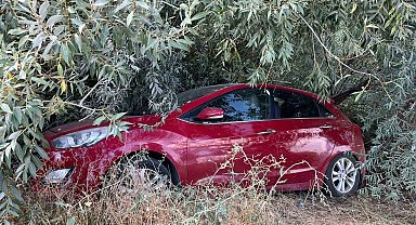 Malatya'da otomobil şarampole devrildi: 1 yaralı