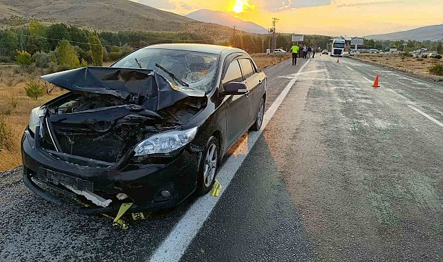 Malatya'da otomobille çarpışan motosiklet sürücüsü hayatını kaybetti