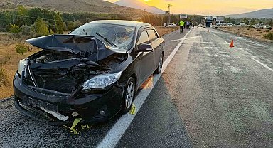Malatya'da otomobille çarpışan motosiklet sürücüsü hayatını kaybetti