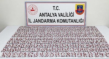 Manavgat'ta 3 bin sentetik hap ele geçirildi