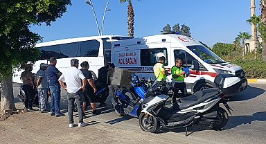 Manavgat'ta zincirleme kaza: Motosiklet sürücüleri yaralandı
