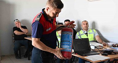 Manisa Büyükşehir Belediyesi personeline nefes kesen tatbikat