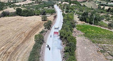 Manisa'da 1999'da açılan yol 27 yıl sonra asfaltla buluştu