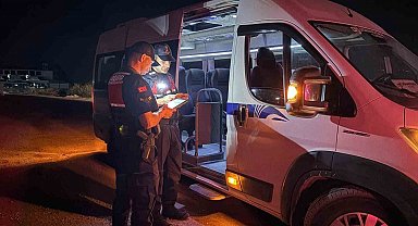 Manisa'da jandarmadan gece denetimi