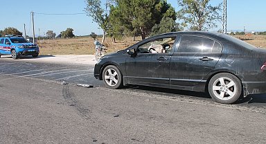 Manyas'ta otomobil motoiklete çarptı: 1 ölü