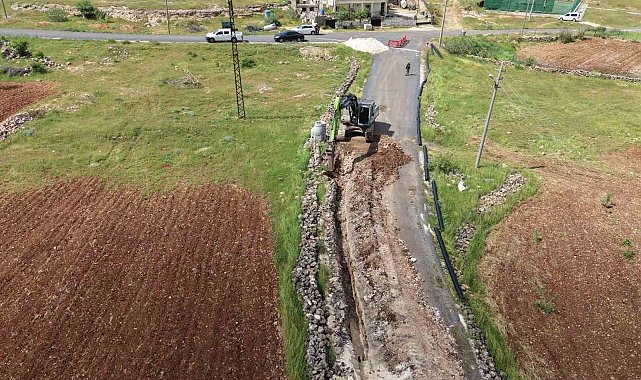 Mardin'de bir mahallede daha atık su döşeme çalışmalarını tamamladı