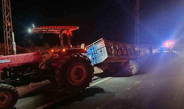 Mardin'de ciple traktör çarpıştı