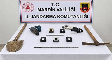 Mardin'de tarihi eser kaçakçılığı operasyonunda 4 şüpheli yakalandı