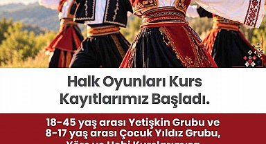 Merkezefendi'de halk oyunları kurs kayıtları başladı