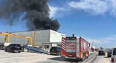 Mersin'de fabrika yangını