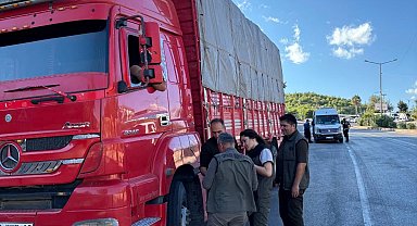 Mersin'de orman suçlarına karşı yol kontrolü