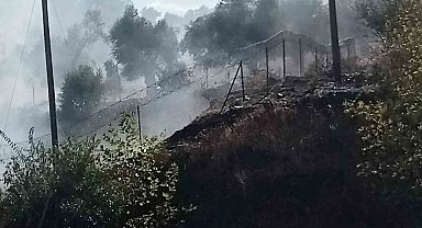Milas-Söke karayolu üzerindeki yangın büyümeden söndürüldü