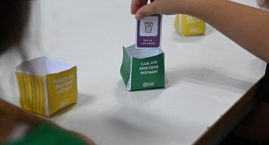 Minik öğrenciler sıfır atığı oyunlarla öğrendi
