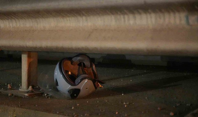 Motosiklet bariyere çarptı: 34 yaşındaki sürücü yaralandı