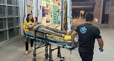 Motosiklet devrildi: 1 yaralı