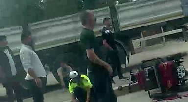 Motosiklet ile otomobil çarpıştı: 1 yaralı