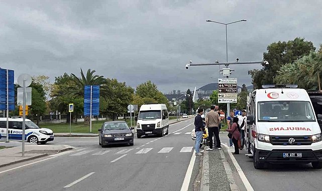 Motosiklet sürücüsü annesinin yanındaki çocuğa çarpıp kaçtı
