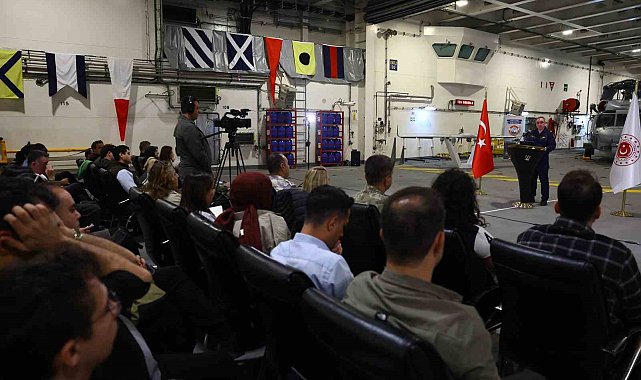 MSB Bakanlık Sözcüsü Tuğamiral Aktürk: "TCG Anadolu'dan ilk kez Dikey İnsansız Hava Aracı kalkışı gerçekleştirilecek"