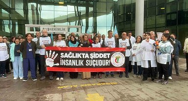 Mudanya'da sağlık çalışanına yönelik şiddete tepki