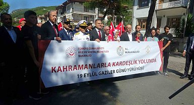 Muğla'da 'Kahramanlarla Kardeşlik Yolunda' yürüyüşü düzenlendi