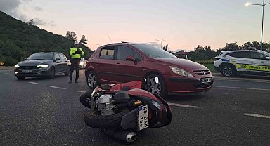 Muğla'da otomobil ile motosiklet çarpıştı: 1 yaralı
